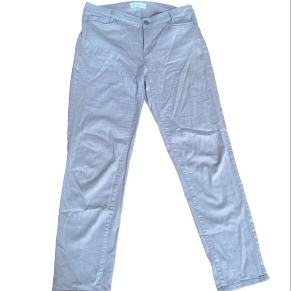J Jill Straight Fit Slim Boyfriend Pants Khaki Size 8 - Picture 1 of 4